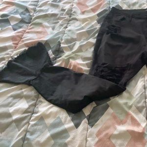 Fashion nova plus size flare skinny jeans